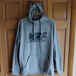 Nike Dri Fit Pullover Men's Hoodie Size XL Gray